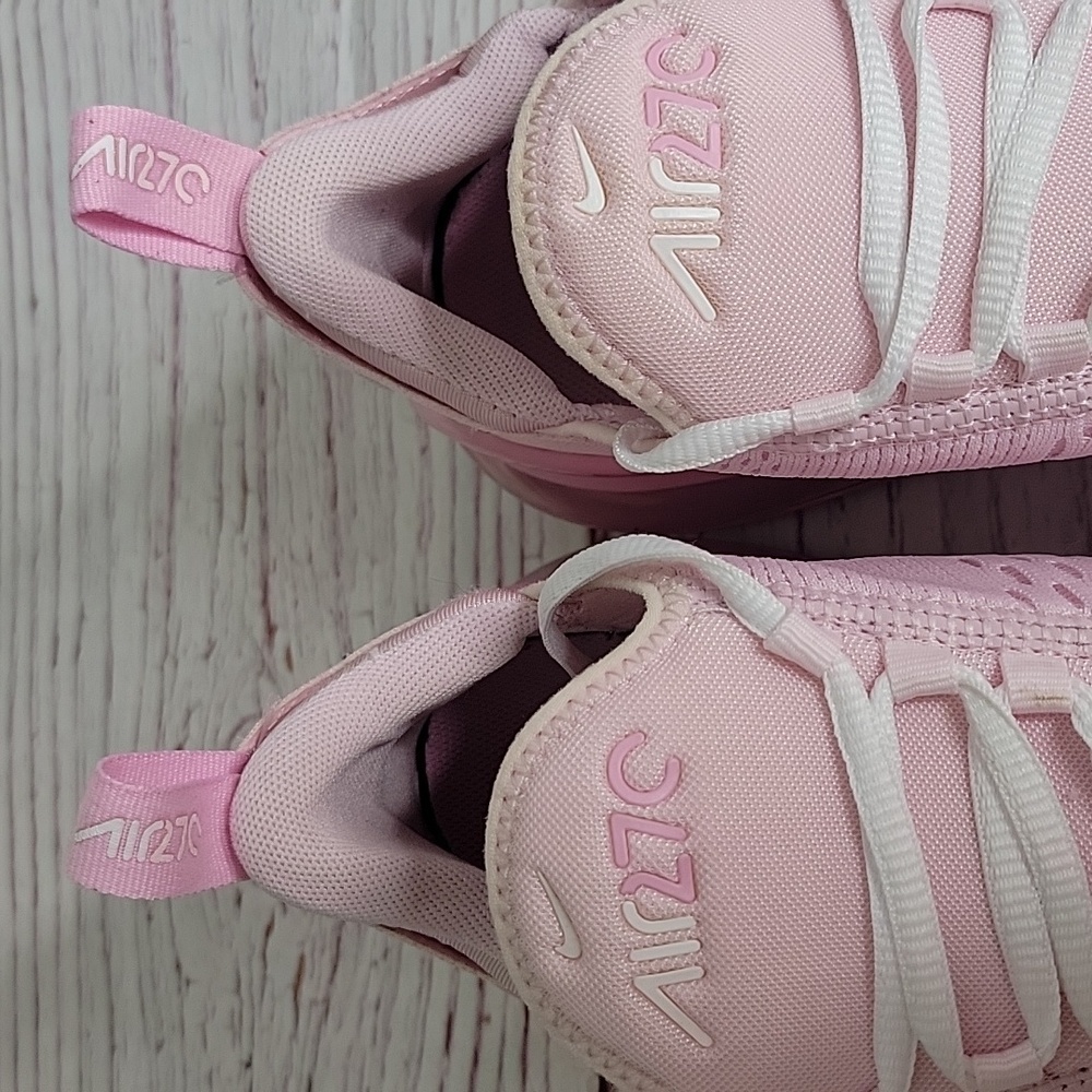Nike Air Max 270 Pink And White Sneakers Size 8.5 - Picture 4 of 10